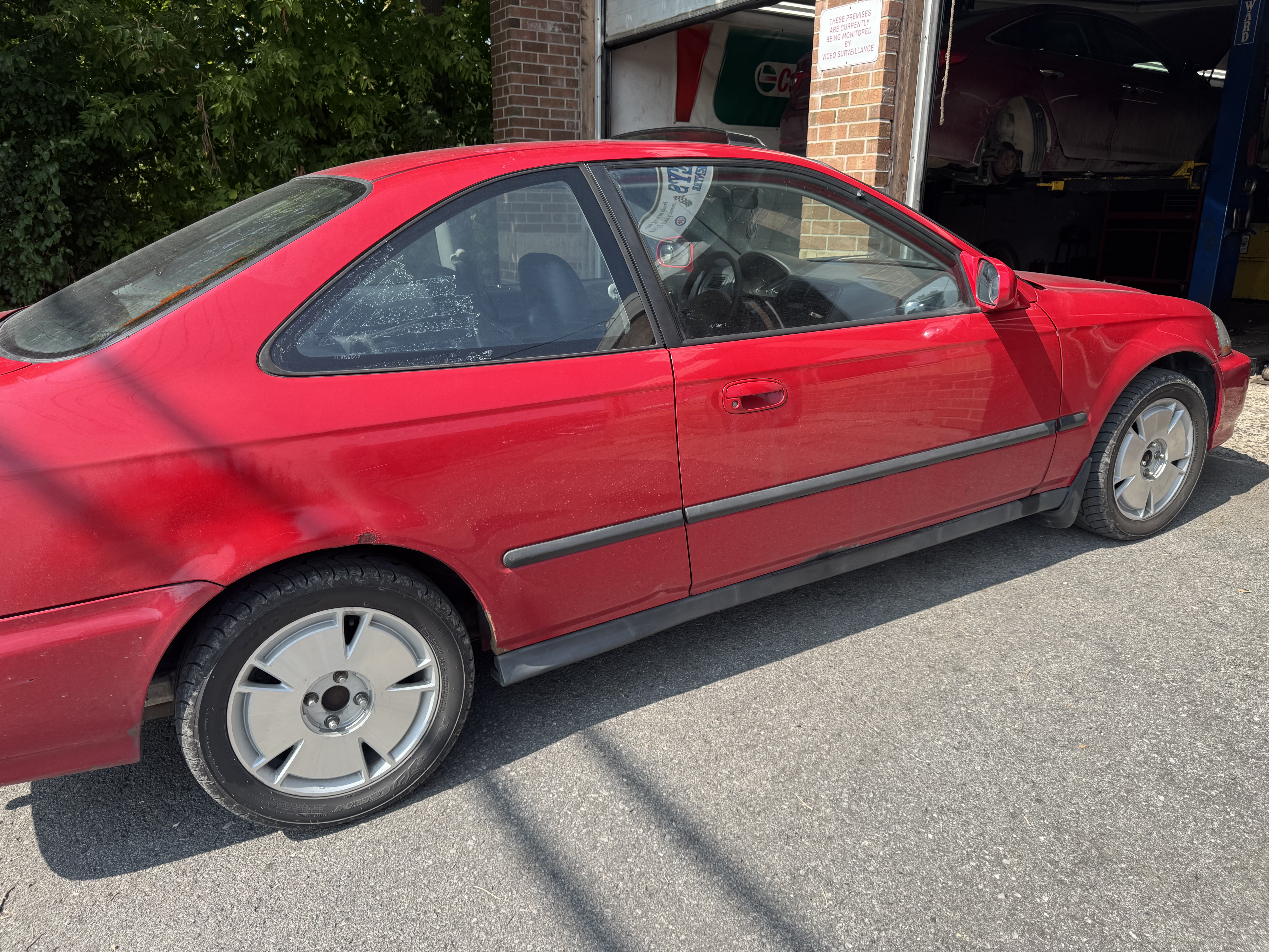 Honda Civic side before Ottawa detailing